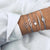 NEWBUY 23 Style Mix Turtle Heart Pearl Wave LOVE Crystal Marble Charm Bracelets for Women Boho Tassel Bracelet Femme Bijoux