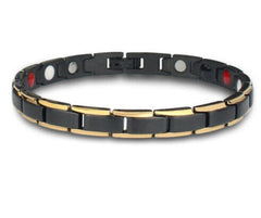 2019 Therapeutic Energy Healing Bracelet Stainless Steel Magnetic Therapy Bracelet Fashion Titanium Steel Men Bracelet Couple